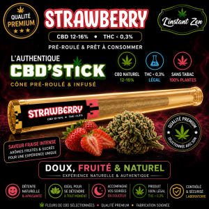 Strawberry - CBD Premium - Pre Rolls