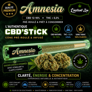 Amnesia - CBD Premium - Pre Rolls