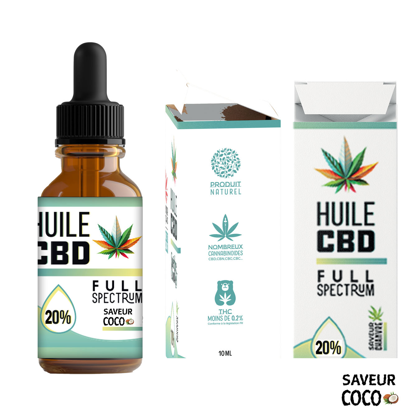 Huile de CBD 20% - Full Spectrum - Coco