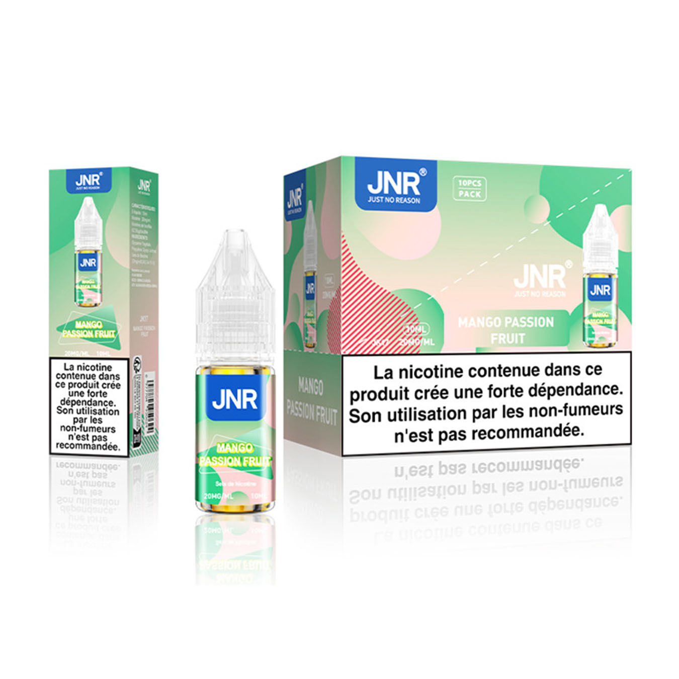 JNR 10 ml - E-Liquide x10 - Mango Passion Fruit