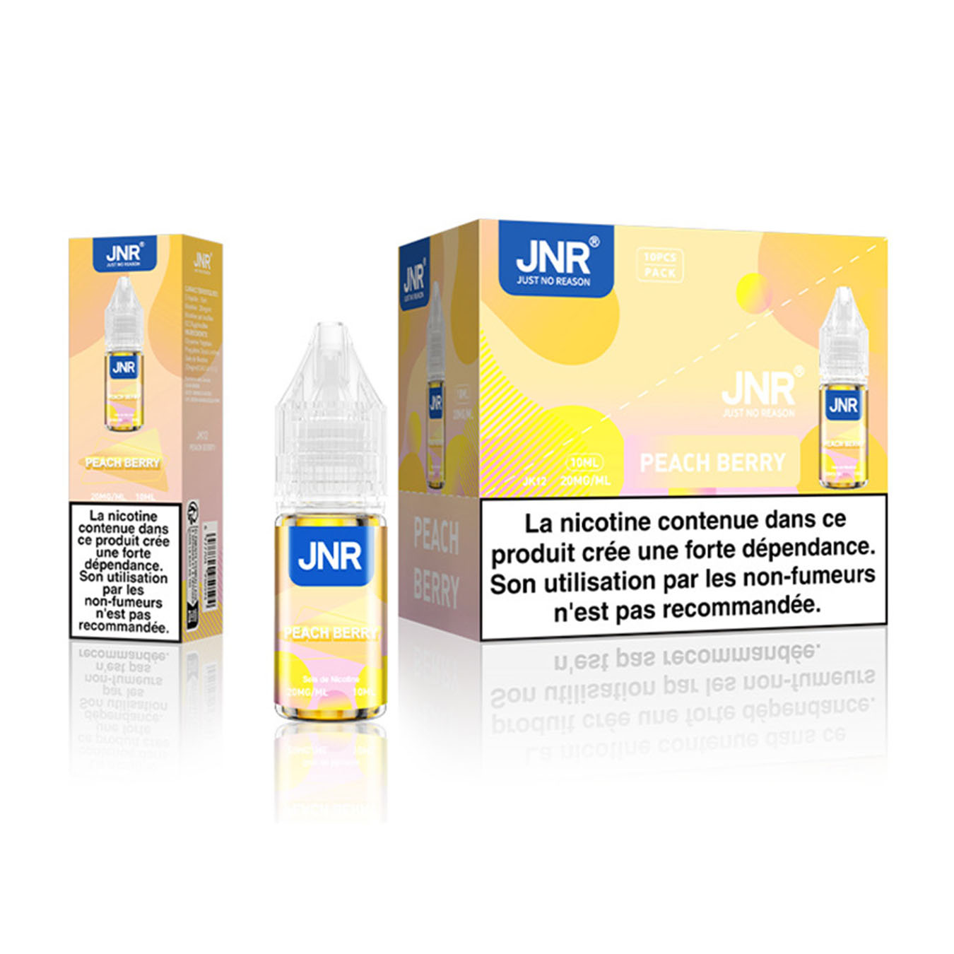 JNR 10 ml - E-Liquide x10 - Peach Berry