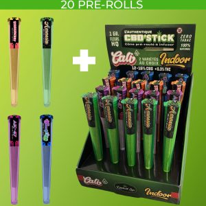 Offre 20 Pre-Rolls + 1 Présentoir de vente - Bundle Kit - CBD Pre-Roll