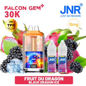 JNR - Falcon 30K Gem+ - Cartouche x 5 - Black Dragon Ice - 0mg