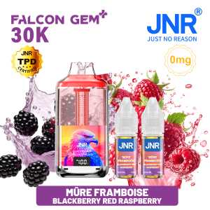 JNR - Falcon 30K Gem+ - Cartouche x 5 - Blackberry Red Raspberry - 0mg