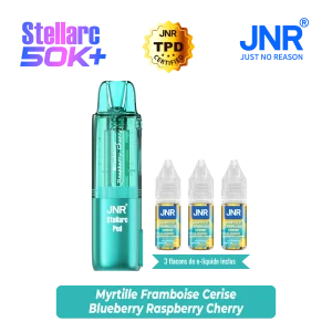 JNR - Pod Stellarc 50K - Cartouche x 5 - Blueberry Raspberry Cherry
